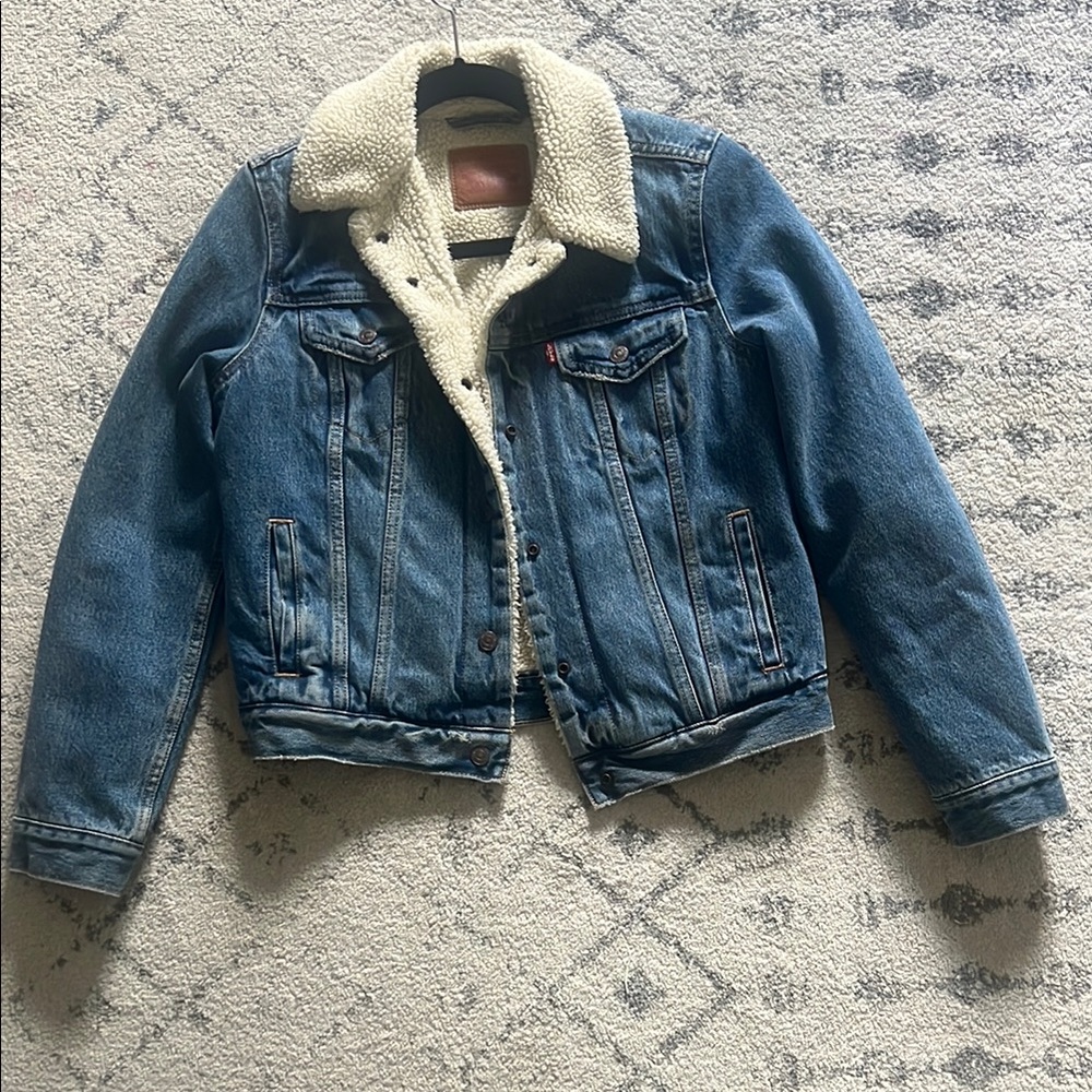 Levi's Blue Denim Jacket with Sherpa Lining